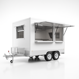 Carrito de Comida Rápida Totalmente Equipado, Remolque de Cocina Móvil Usado para Restaurante al Aire Libre, para Helados, en Venta - Product Image 1