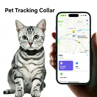 Collier de localisation professionnel pour animaux de compagnie (chats et chiens) – Traceur anti-perte avec positionnement global à distance, compatible iOS et Android