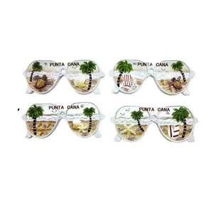 Aanpasbare Groothandel 3d Koelkast Magneet Stickers Aan Zee Stijl Hars Souvenir Pantoffels Dier Keuken Geschenken Voor Thuisgebruik
