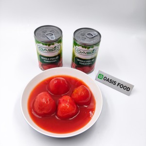 Pasta de Tomate Pelado enlatado en Agua Salada, Sabor Dulce Halal, de la Mejor Calidad, en Tambor a Granel, Marca OASIC/OEM - Product Image 3