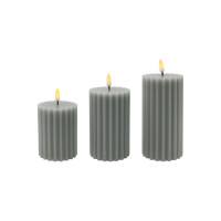 Vente en gros de bougies sans flamme alimentées par pile en cire véritable, pilier décoratif magique bougie à led électrique de mariage