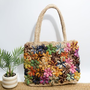 Bolsos de <span class=keywords><strong>Marca</strong></span> para Mujer, Bolso de Ganchillo Tejido con Rafia, Ecológico, Casual, para el Día a Día, para Ir de Compras, Bolso de Mano para Dama - Product Image 6