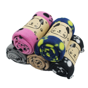 <strong>Paw</strong> <strong>Printing</strong> Pet Blanket Polar Fleece Cheap Stock Blankets with <strong>Printing</strong> - Product Image 4