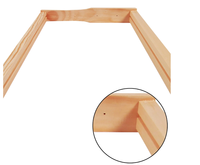 Style personnalisé bois de pin pleine profondeur cadre d'abeille en bois ruche pour cadre de ruche