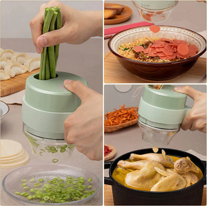 Cortadora Manual Multifuncional <span class=keywords><strong>de</strong></span> Lujo, Mini Picadora Eléctrica <span class=keywords><strong>de</strong></span> Vegetales - Product Image 2