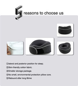 Oreiller de voyage <span class=keywords><strong>Saien</strong></span> Patent Reisekissen, lavable, en polyester/coton, mousse à mémoire de forme, en forme de U, portable, pour le bureau, la sieste, les voyages, avec soutien du cou - Product Image 5