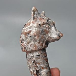 Cristalli <span class=keywords><strong>Worf</strong></span> testa guarigione pene Dildo intaglio cristallo di quarzo Dildo - Product Image 3