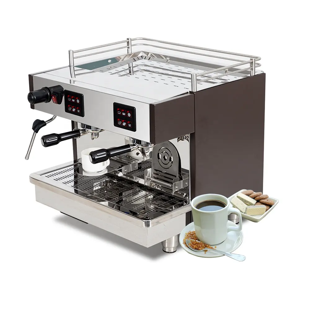 Klassische halbautomatische zweikopf-Kaffeemaschine 9 Pa 9L professionelle Espressomaschine