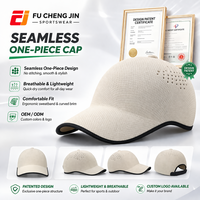 Gorra de Béisbol de Punto Sin Costuras, Transpirable, Ligera, con Logotipo Personalizado, Gorra Deportiva de Secado Rápido para Golf y Running, OEM, Sin Estructura, Ajuste Flexible
