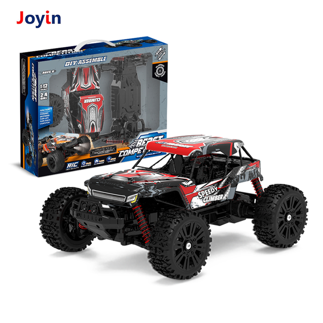 2.4G 1 12 Scale All Terrain Buildable RC Car DIY Assembly High Speed Light Toy for Children