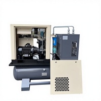 Compresseur d'air à vis 4-en-1 personnalisé de qualité supérieure avec réservoir, sécheur et filtre à air – Fabriqué en Chine |   Pour atelier, usine, usine industrielle