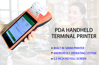 PDA terminal 58mm tissu portable pos passeport photo tsc reçu x code à barres Mini imprimante thermique portable
