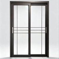 Slanke aluminium keukenschuifdeur met gehard glas, stille schuifdeur voor binnen, geschikt voor woningrenovatie