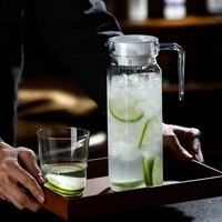 Carafe à eau en plastique de 1,5 L pour bar à mimosa, contenant pour limonade, jus, boissons