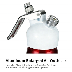 Distributeur de crème fouettée en aluminium multicolore 250ml/500ml, pistolet à siphon pour café, boulangerie, gâteaux et garnitures de desserts - Product Image 5