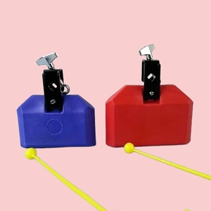 High And Low Pitch Plastic Bangzi Cowbell Orff Percussion Instrument <b>Accessory</b> for Drum Kit and Band Accompaniment - Product Image 2