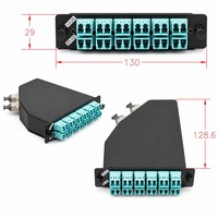 Módulo de Cassette MTP de Alta Densidad LC a MTP, Conector Preterminado Plug and Play, Cableado de Fibra para Centro de Datos 40G 100G