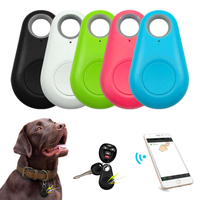 Traceur GPS miniature portable sans fil en ABS, étanche, en forme de goutte d'eau, avec alarme anti-perte et rappel pour chiens et chats