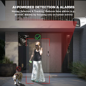 Sistem Kamera Keamanan IP NVR POE 4CH 4MP 5MP 8MP Baru 2025 Kit Kamera CCTV Full HD dengan Visi Malam - Product Image 3