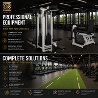 Équipement de gym commercial ZY - Ensemble complet pour la conception de salle de sport de 150 m² - Solution de fitness complète - Planification 3D - Projet clé en main