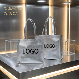 Sacs en tissu non tissé personnalisés écologiques en gros, sacs de shopping réutilisables promotionnels, sacs de shopping non tissés - Product Image 1
