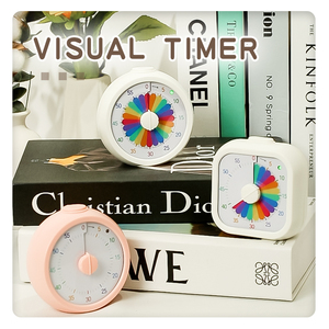 <span class=keywords><strong>Timer</strong></span> Visual dengan Casing Pelindung, <span class=keywords><strong>Timer</strong></span> Hitung Mundur 60 Menit Rainbow Disk untuk Anak-anak dan Dewasa, Alat Manajemen Waktu Tanpa Suara - Product Image 4