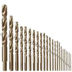 Factory High Quality HSS Drill Bit M35 Cobalt Straight Shank Twist Drill Bits For Stainless Steel Drilling