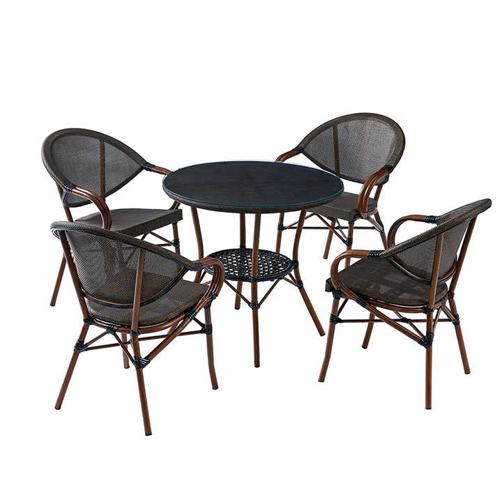 Modern Outdoor Garden Furniture Balcony Patio Dining Chairs Pe Wicker