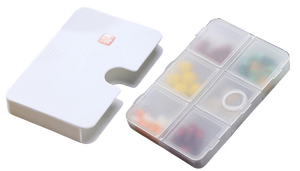 Organizador de Pastillas Ligero para Vitaminas y Cápsulas, 6 Compartimentos, Estuche de Plástico para Pastillas - Product Image 2