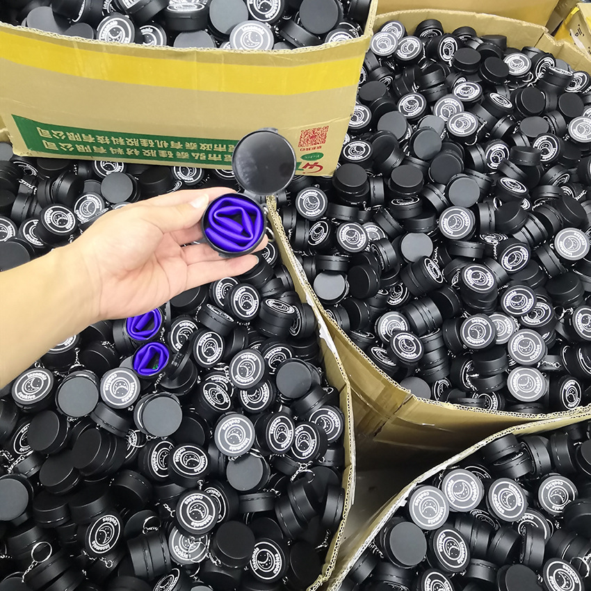 Black silicone round box  (for packaging)