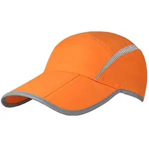 Custom Outdoor Sneldrogende Cap Brim Opvouwbaar Ademend Licht Gewicht Sport Golf Cap Voor Mannen En Vrouwen