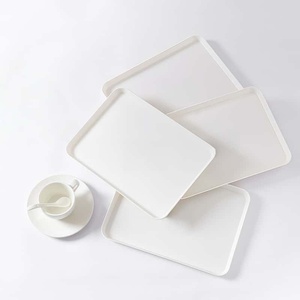 Platos Desechables de Plástico Elegantes <span class=keywords><strong>para</strong></span> Fiesta de Cumpleaños, Diseño Festoneado, Juego de Vajilla de Plástico Rosa Dorado - Product Image 1