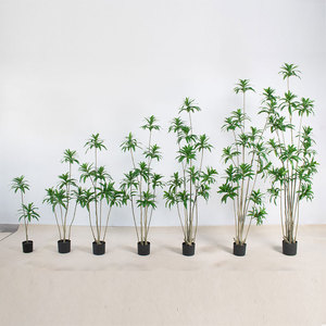 Plantes artificielles vertes Song of India à prix compétitif, ensemble de plantes décoratives artificielles vertes pour les revendeurs étrangers - Product Image 1