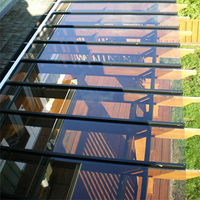 Feuille durable ignifuge flexible transparente de polycarbonate de protection UV plate de 6mm 10mm pour des applications extérieures de parc de toit
