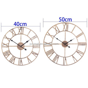 16 "20" 60 <span class=keywords><strong>cm</strong></span> Roman grande ferro metallo di lusso orologio <span class=keywords><strong>da</strong></span> <span class=keywords><strong>parete</strong></span> moderno decorazione per la casa grande orologio retrò per la decorazione della stanza Lingving - Product Image 6