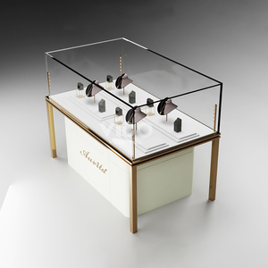 <span class=keywords><strong>Vitrina</strong></span> de Exhibición de Joyería de Vidrio Templado con Iluminación LED para Joyería - Product Image 3