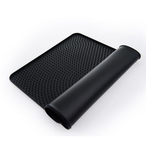 Kunden spezifische Silikon-Katzenstreu matte in Lebensmittel qualität, wasserdichte, rutsch feste, doppels chichtige Wurf-Trapper-Matte Leicht zu reinigen, OEM/ODM-Service - Product Image 2