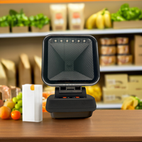 Scanner de bureau USB filaire rapide Lecteur de code QR omnidirectionnel 1D 2D avec source de lumière LED pour les applications de numérisation