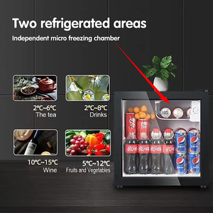 <span class=keywords><strong>Mini</strong></span> porte en verre refroidisseur bière boisson refroidisseur comptoir armoire Commercial <span class=keywords><strong>Mini</strong></span> réfrigérateur petit refroidisseur - Product Image 5