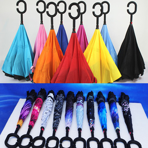 <span class=keywords><strong>Parapluie</strong></span> <span class=keywords><strong>inversé</strong></span> de 49/56 pouces, grand <span class=keywords><strong>parapluie</strong></span> à double auvent, ventilé, coupe-vent, imperméable, avec poignée en forme de C - Product Image 2