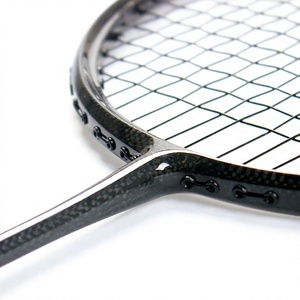 Raquette de badminton ultra-légère en fibre de carbone, cadre de forme spéciale, cohésion offensive, 40T, dure, télescopique, durable, tissu amateur - Product Image 6