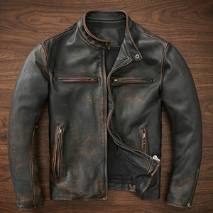 Chaqueta de Cuero y Lona 100% BS International, Personalizable con Marca OEM, Unisex, Impermeable, Cortavientos y Transpirable para Motocicleta - Product Image 1