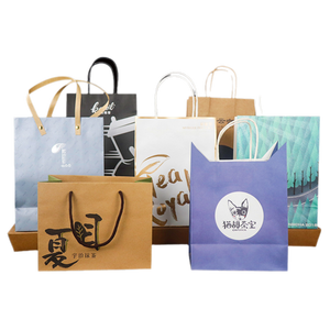 Custom White Brown Kraft <b>Craft</b> Bolsas De Papel Shopping Take Away Paper <b>Bag</b> with Your Own logo - Product Image 1