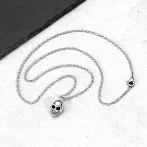 <span class=keywords><strong>Collar</strong></span> con Colgante de Calavera Pequeña, Estilo Punk Gótico, Personalizado, de Acero Inoxidable, Impermeable, para Hombre, Venta al por Mayor - Product Image 6