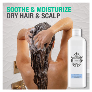 แชมพูและครีมนวดผมสูตรธรรมชาติวีแกนออร์แกนิค น้ำมันอาร์แกน ทีทรี โร<span class=keywords><strong>ส</strong></span>แมรี่ <span class=keywords><strong>ส</strong></span>ำหรับเร่งการเจริญเติบโตของเส้นผม ลดรังแค (ฉลาก<span class=keywords><strong>ส</strong></span>ินค้าสั่งผลิต) - Product Image 3