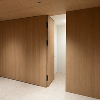 Porte intérieure moderne en bois, sans cadre, à panneau affleurant, pour chambre et salon