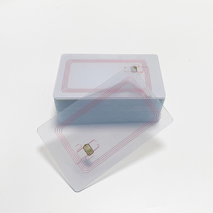 Thẻ danh thiếp RFID <span class=keywords><strong>NFC</strong></span> chất liệu nhựa PVC trong suốt, in chất lượng cao - Product Image 1
