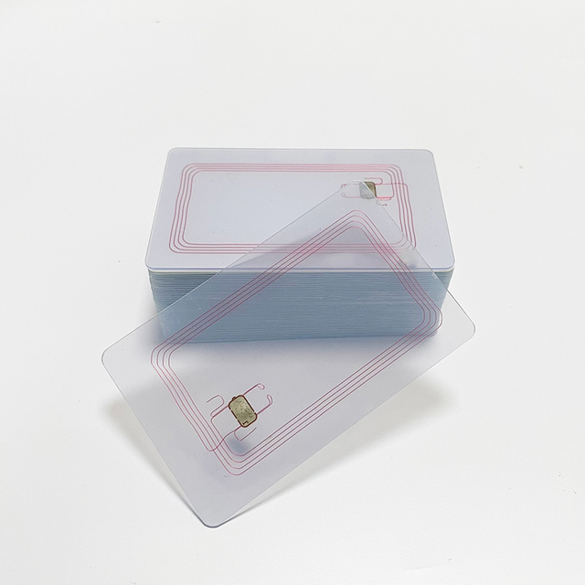 High Quality Printed PVC Plastic Clear Transparent RFID NFC Business Card