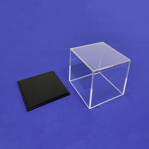 Cao cấp acrylic hiển thị trường hợp với một cơ sở màu đen <span class=keywords><strong>lucite</strong></span> bóng hiển thị hộp bóng đá bóng rổ bóng chuyền hiển thị trường hợp hộp - Product Image 6