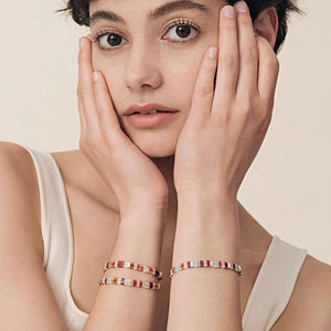 Fait à la main <span class=keywords><strong>Original</strong></span> Miyuki Tila perles mode bijoux accessoire arc-en-ciel extensible émail tuile perles de rocaille bracelets pour enfants - Product Image 3